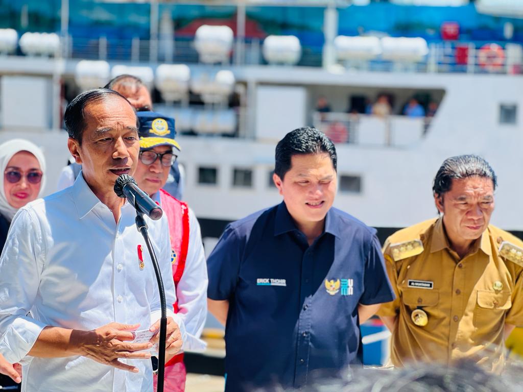 Tinjau Pelabuhan Merak, Presiden Pastikan Kesiapan Arus Mudik 2023