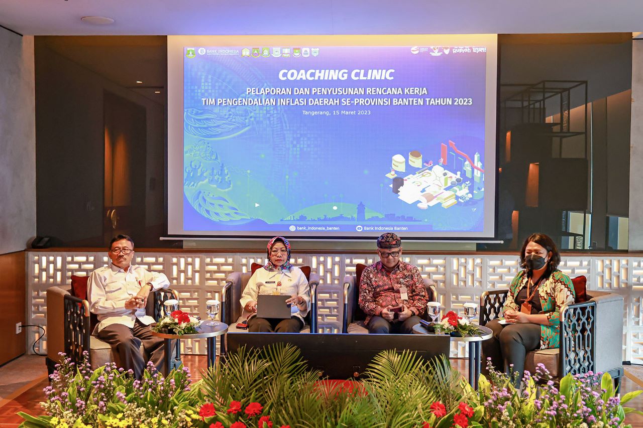 Plh Sekda Provinsi Banten Virgojanti : Coaching Clinic TPID Se-Banten Untuk Satukan Pemahaman dan Rekomendasi Setiap Daerah