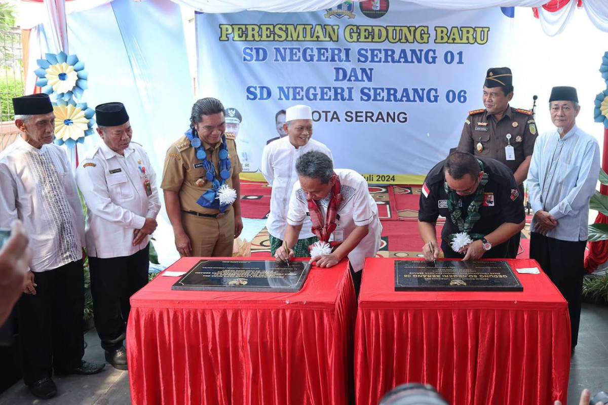 Peresmian Gedung SDN Serang 01 dan 06, Pj Gubernur Banten Al Muktabar: Sebuah Model Pembangunan Pentahelix