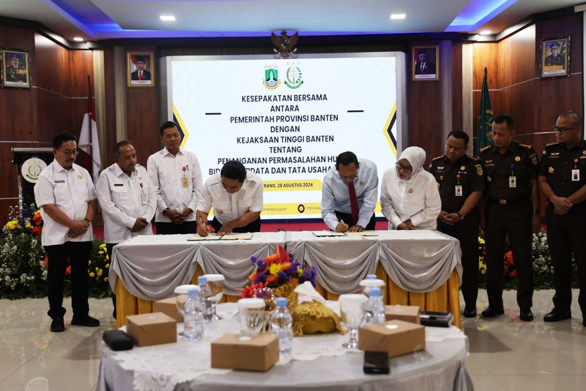 Optimalkan Kinerja, Tiga OPD Pemprov Banten Tandatangani PKS dengan Kejati Banten