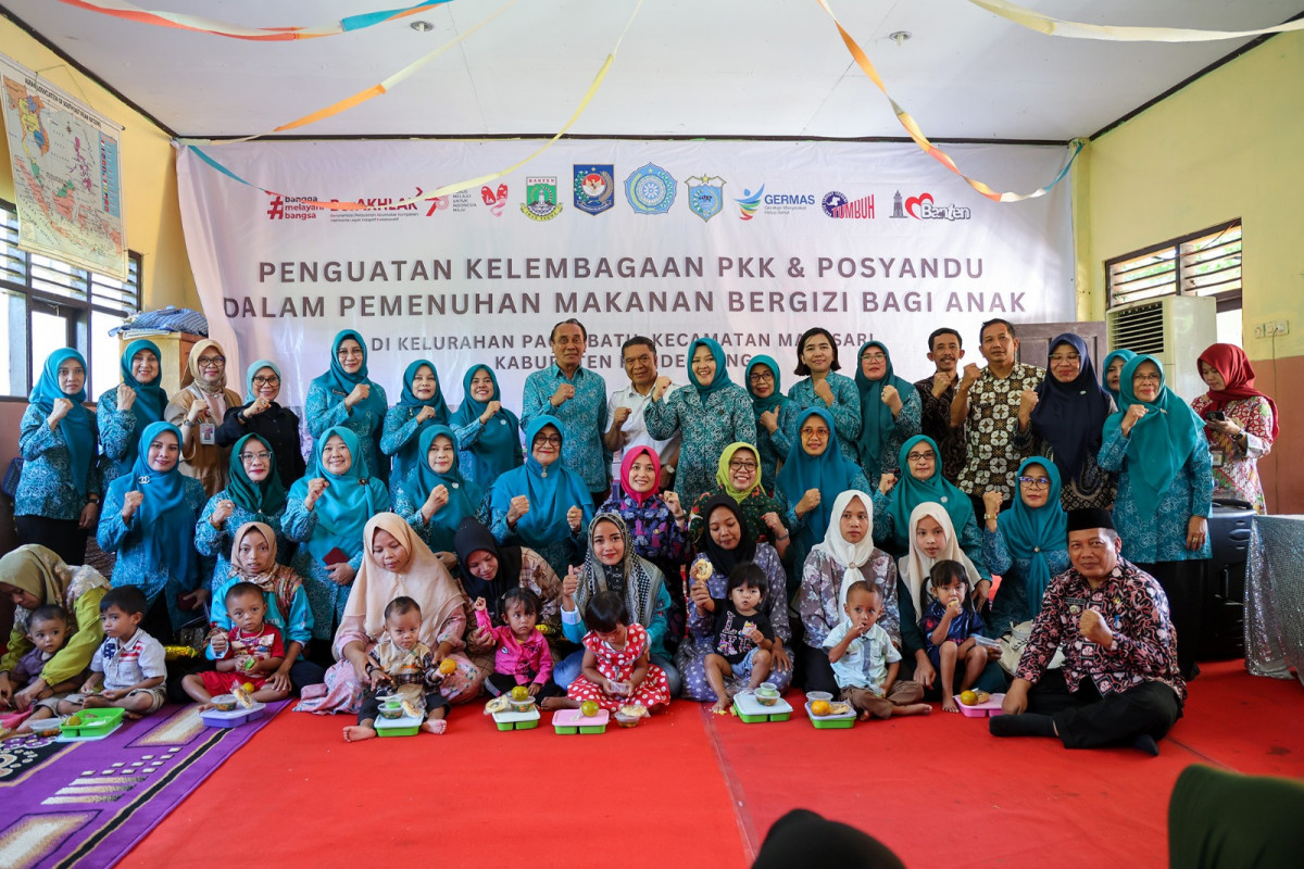 Percepatan Penanganan Stunting, TP PKK Provinsi Banten dan TP PKK Pusat Tinjau Program Pemberian Makanan Tambahan