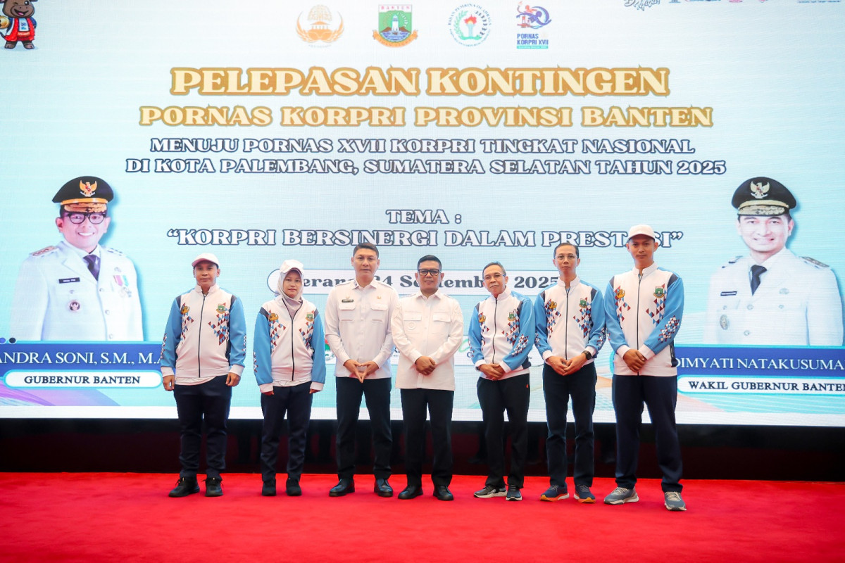 Lepas Kontingen Pornas Korpri 2025, Gubernur Banten Andra Soni : Ciptakan Budaya Kompetisi yang Baik