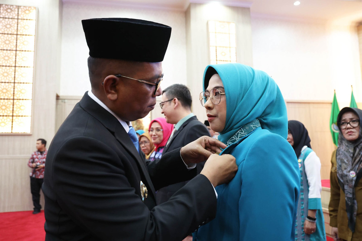 Gubernur Banten Andra Soni Lantik Pengurus TP PKK dan Pembina Posyandu Provinsi Banten Periode 2025 - 2030