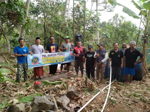 PSL Banten Bangun Sumur Bor di Kampung Sumedang