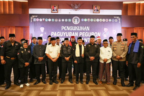 Pj Gubernur Banten Al Muktabar Ajak Paguyuban Peguron Jaga Stabilitas Daerah