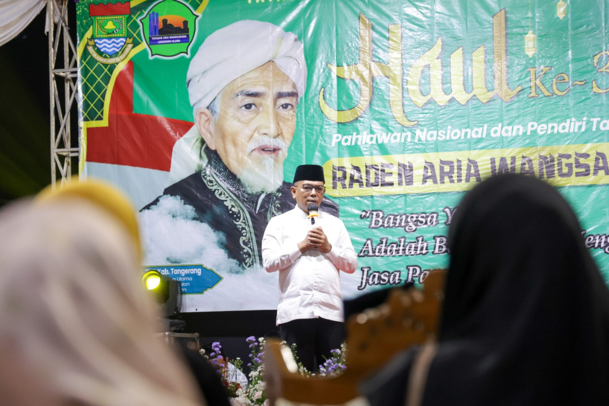 Hadiri Haul Ke-345 Raden Aria Wangsakara, Gubernur Andra Soni Tegaskan Komitmen Lanjutkan Perjuangan Leluhur Melalui Pembangunan