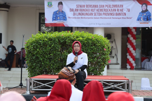 Pj Sekda Virgojanti Buka Lomba Peringatan HUT ke-78 Kemerdekaan RI di Lingkungan Setda Provinsi Banten