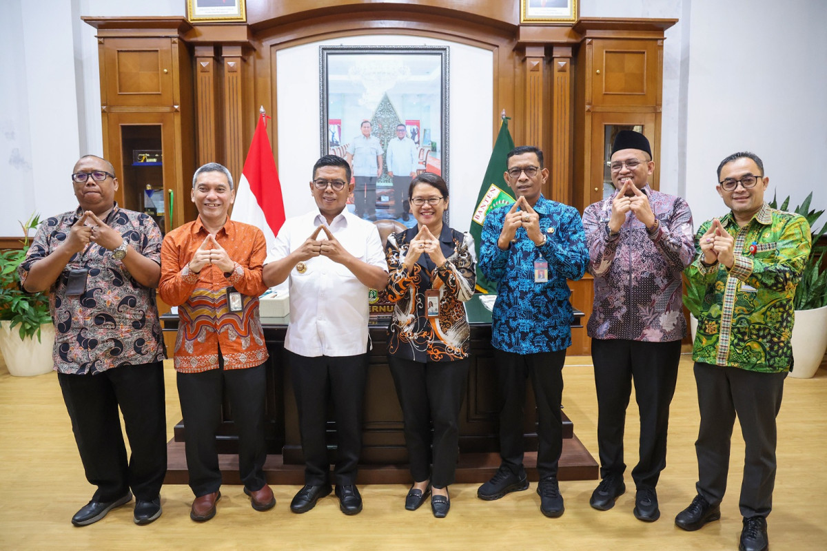 Gubernur Andra Soni Terima Kepala BPS, Perkuat Koordinasi Data Pembangunan