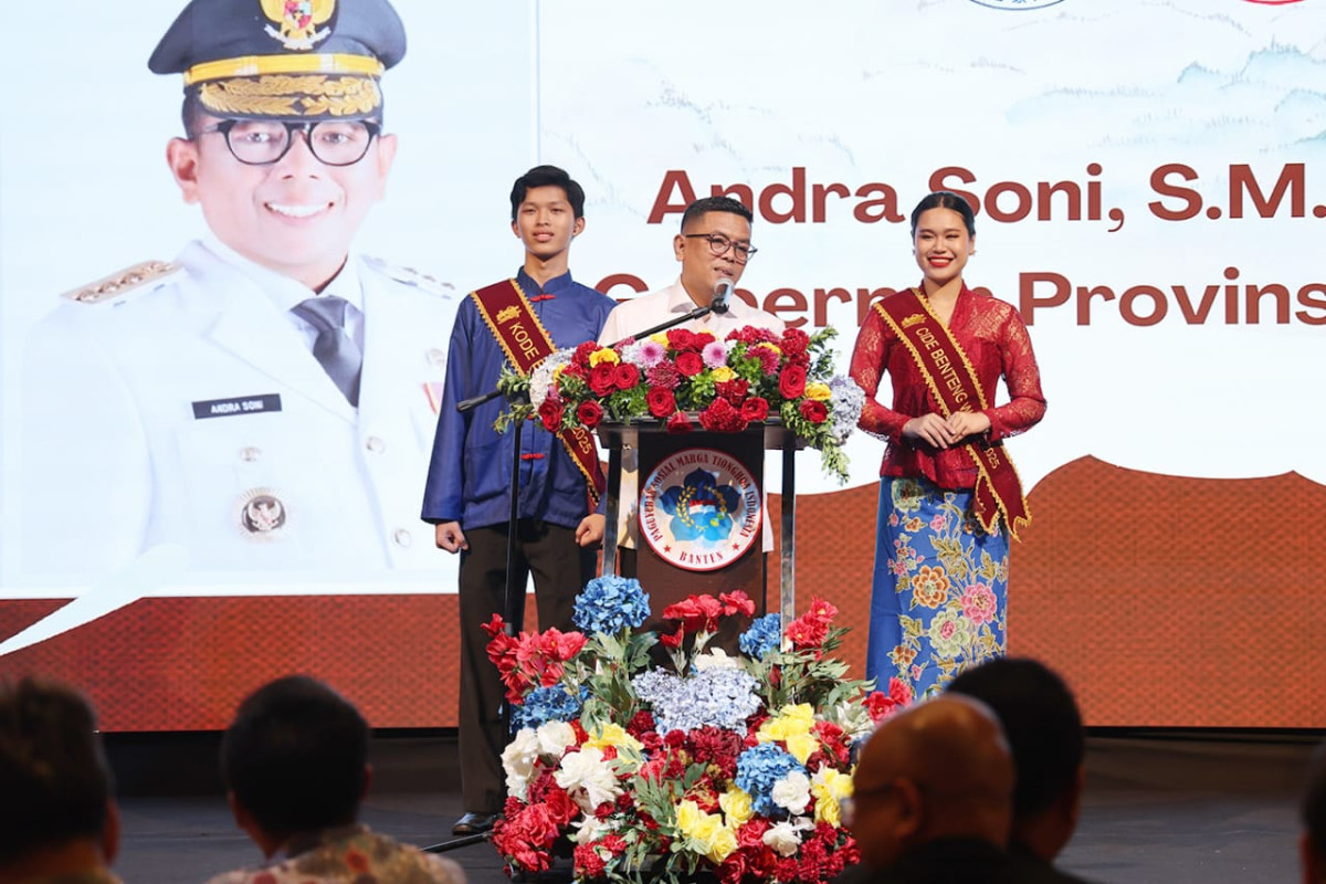 Hadiri Pelantikan PSMTI, Gubernur Banten Andra Soni Ajak Investasi di Banten Selatan