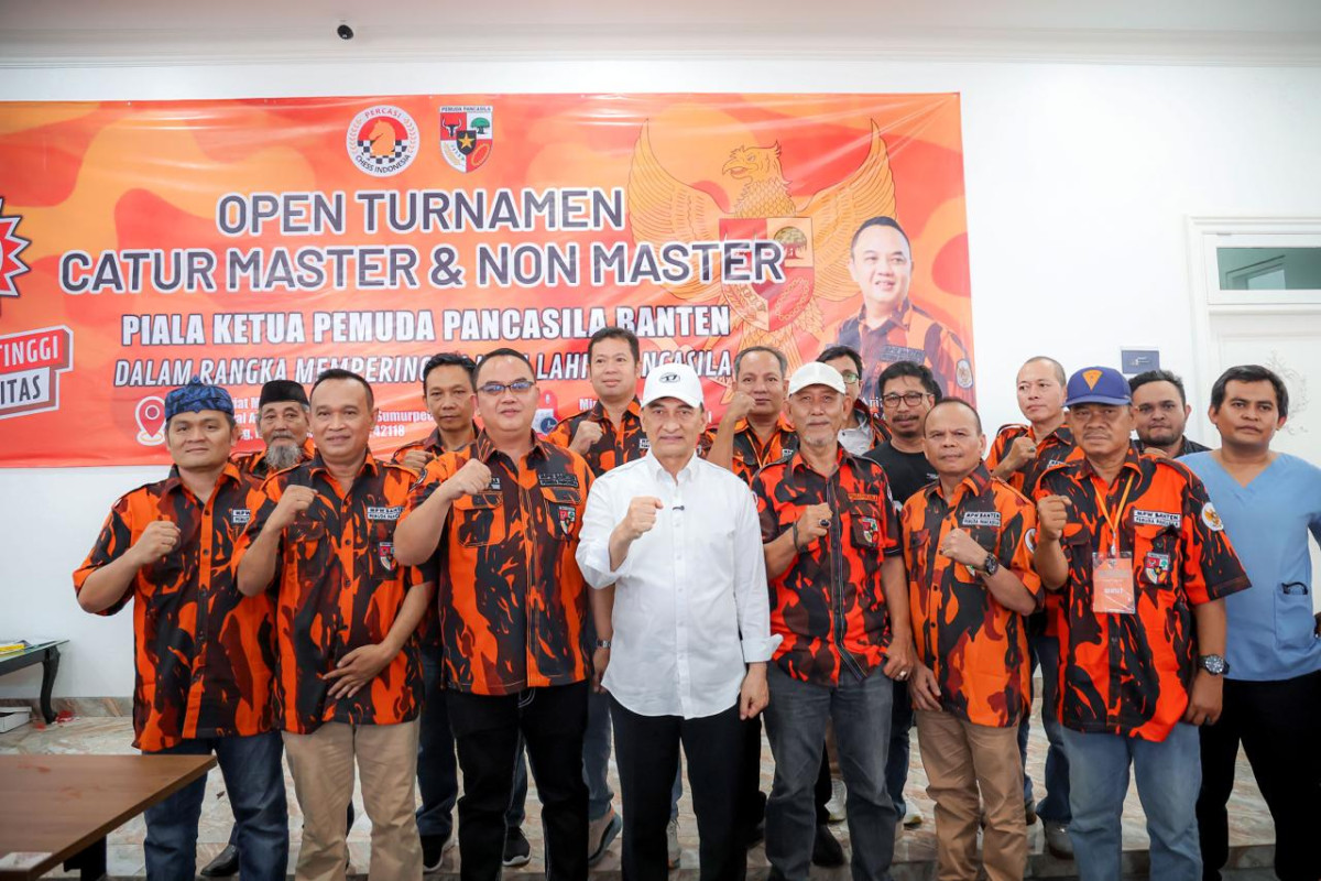 Wagub Banten A Dimyati Natakusumah Buka Open Turnamen Catur Piala Piala Ketua Pemuda Pancasila Banten