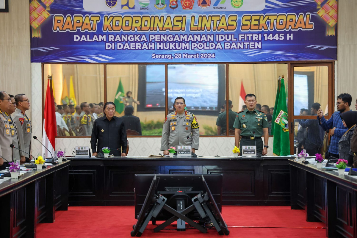 Rakor Pengamanan Idul Fitri 1445 H, Pj Gubernur Al Muktabar:  Berikan Kenyamanan Bagi Masyarakat