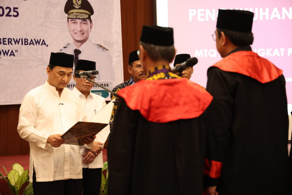 Wagub Banten  Dimyati Natakusuma Ingatkan Dewan Hakim MTQ XXII Provinsi Banten Untuk Bersikap Netral