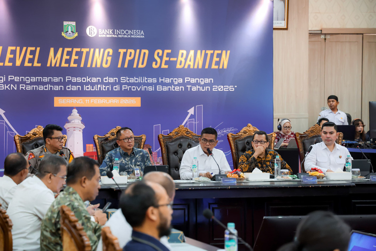 Gubernur Andra Soni Perkuat Pengamanan Pasokan dan Stabilitas Harga Pangan Jelang Ramadan