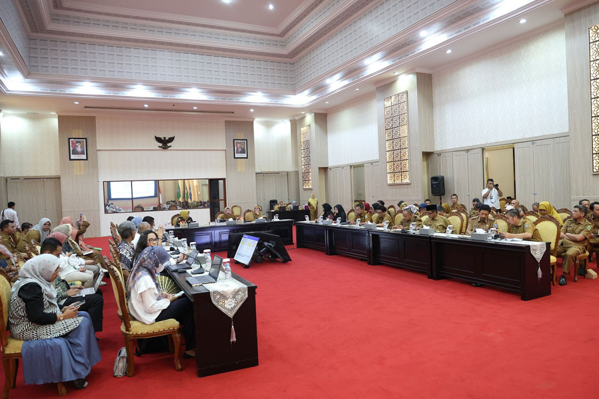 Pemprov Banten bersama BPKP Lakukan Evaluasi Akselerasi  Penurunan Stunting Tahun 2024