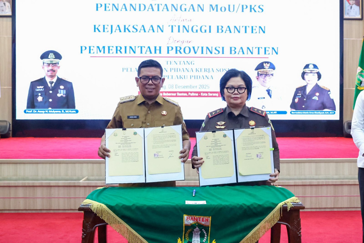 Sambut KUHP Baru, Pemprov dan Kejati Banten Sepakati Implementasi Pidana Kerja Sosial