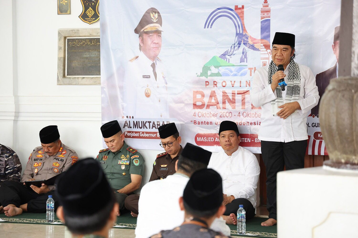 HUT ke-24 Provinsi Banten, Pj Gubernur Al Muktabar Bersama Forkopimda Ziarah ke Sultan Maulana Hasanuddin