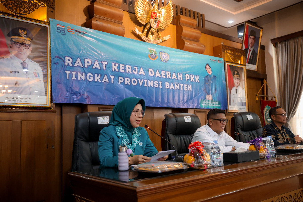 PKK Banten Digenjot Dukung Pembangunan, Gubernur Andra Soni Soroti Program "PKK Mengajar" dan MBG