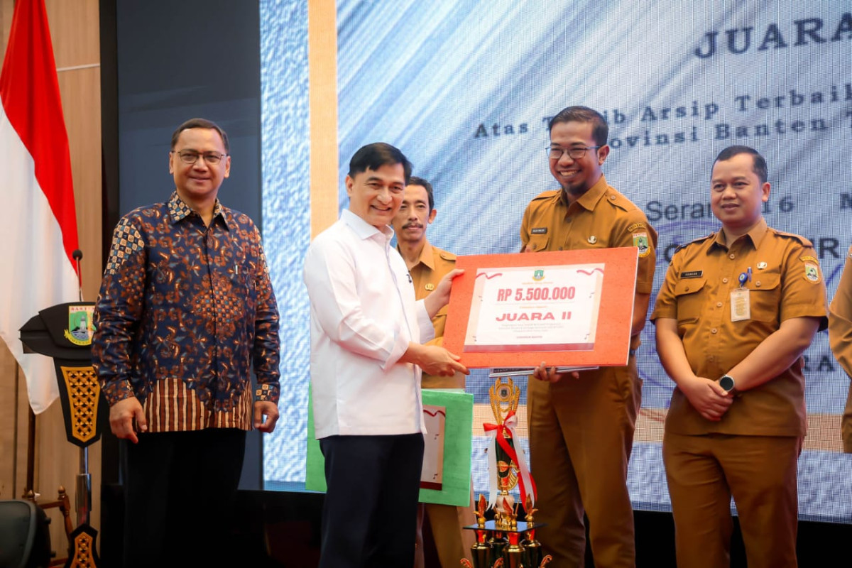 Penghargaan Kearsipan, Wagub Banten A Dimyati Natakusumah: Arsip Penting Untuk Dikelola Dengan Baik