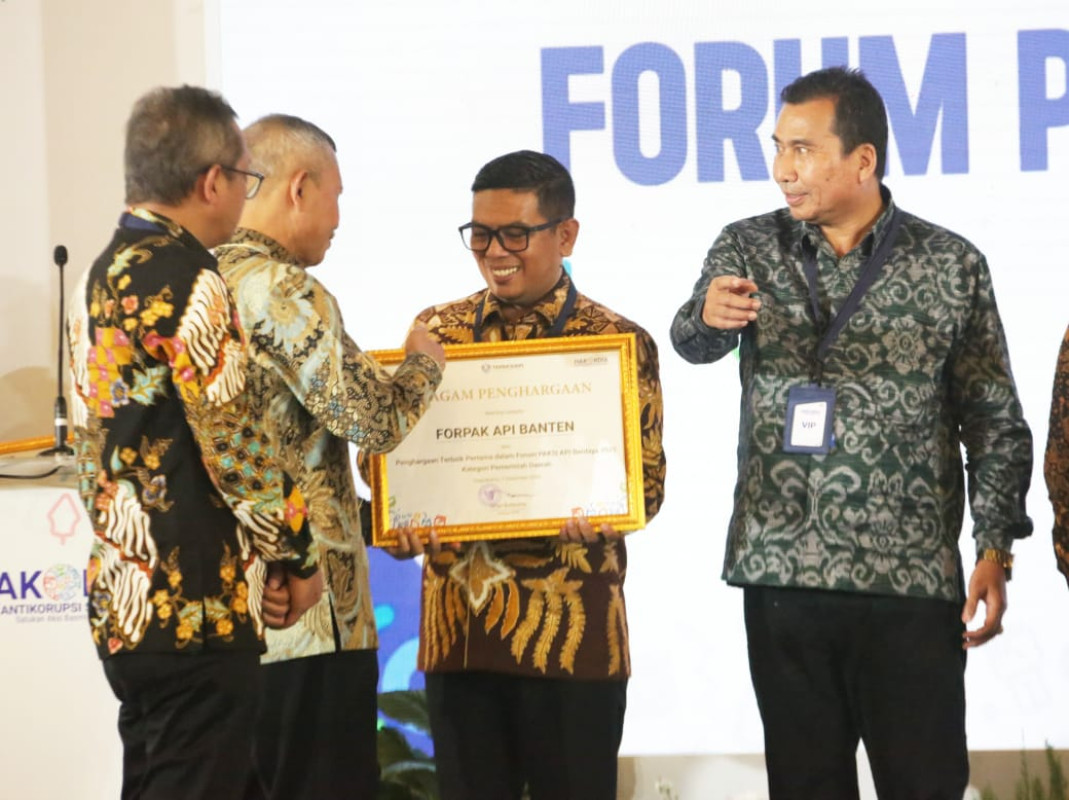 Raih Juara 1 FORPAK API Nasional, Pemprov Banten Buktikan Komitmen Membangun Integritas