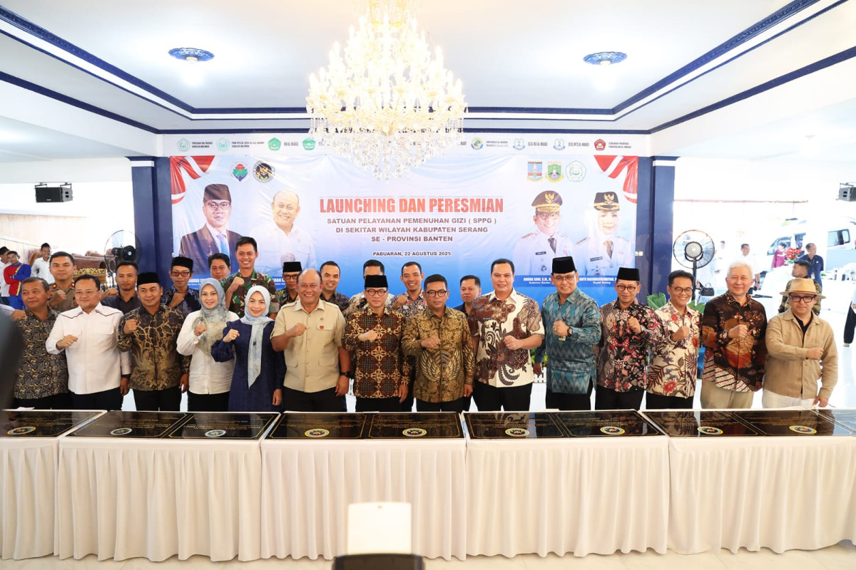 Hadiri  Peresmian SPPG di  Kabupaten Serang, Gubernur Banten Andra Soni : Kunci Menuju Indonesia Emas 2045