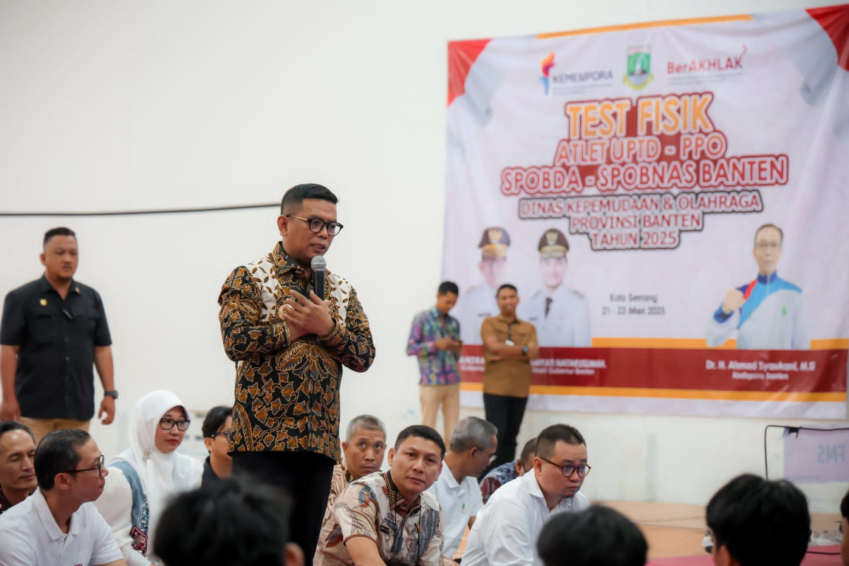 Tinjau Pemusatan Latihan Popnas 2025, Gubernur Banten Andra Soni Motivasi Atlet Pelajar Provinsi Banten