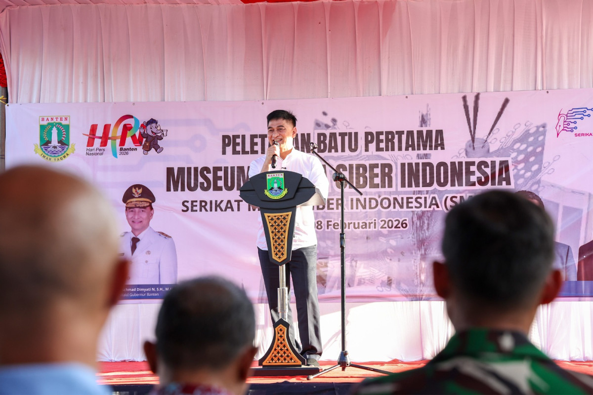Wagub Banten Lakukan Peletakan Batu Pertama Pembangunan Museum SMSI