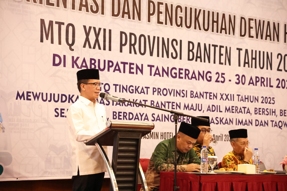Buka Orientasi Dewan Hakim MTQ XXII Provinsi Banten, Plh Sekda Nana Supiana : Penilaian Harus Objektif