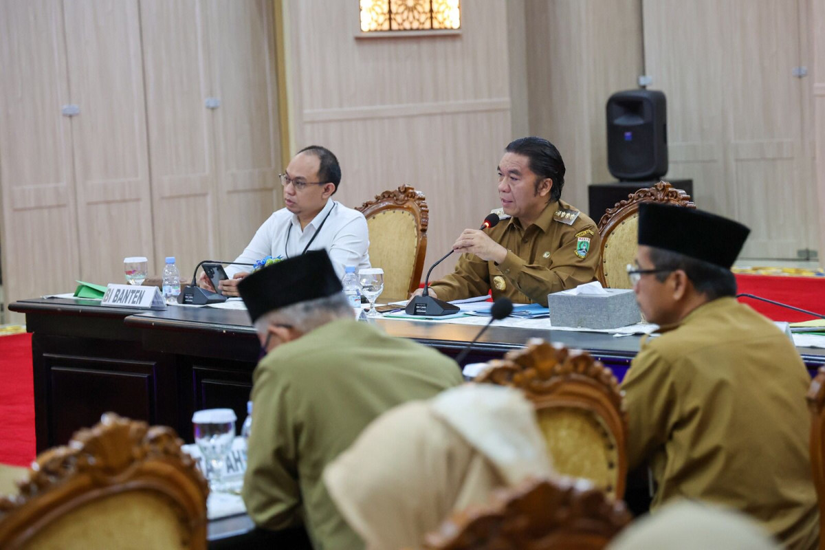 Rakor Pengendalian Inflasi, Pj Gubernur Al Muktabar: Inflasi Provinsi Banten Terkendali