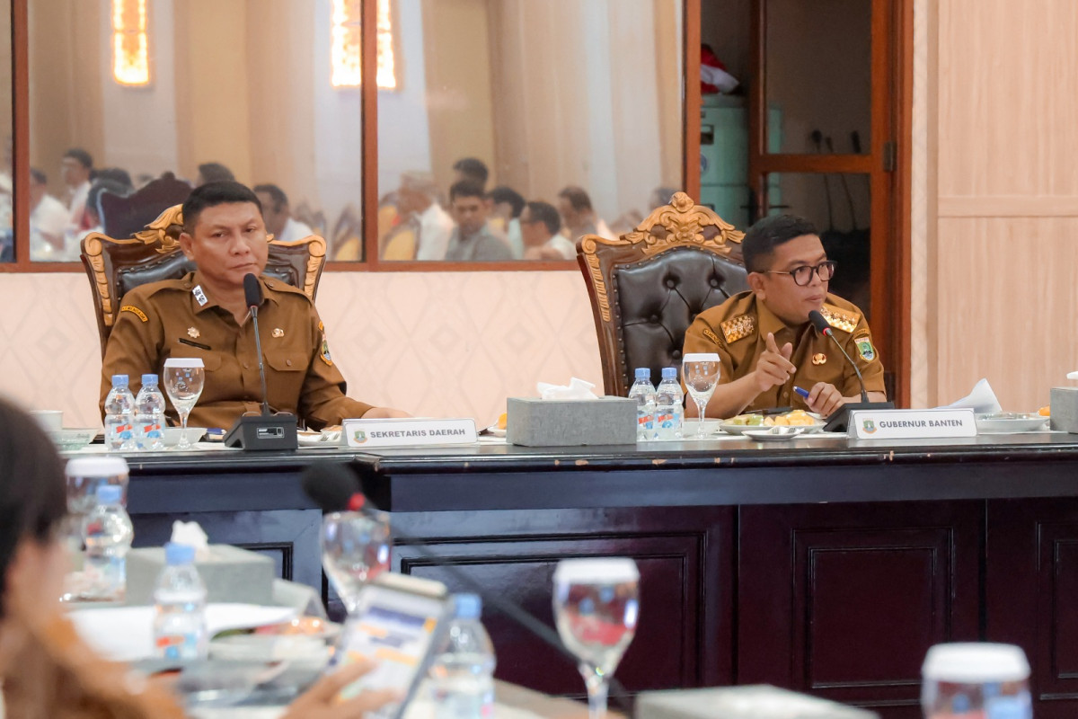 Pimpin Rakor Penanganan Banjir Serang, Gubernur Banten Andra Soni Tekankan Kolaborasi Lintas Kewenangan dan Aksi Cepat