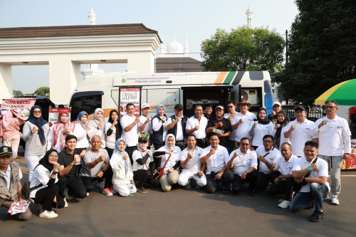 Hampiri Mobil Samling, Pj Gubernur Banten Al Muktabar Apresiasi Pembayar PKB