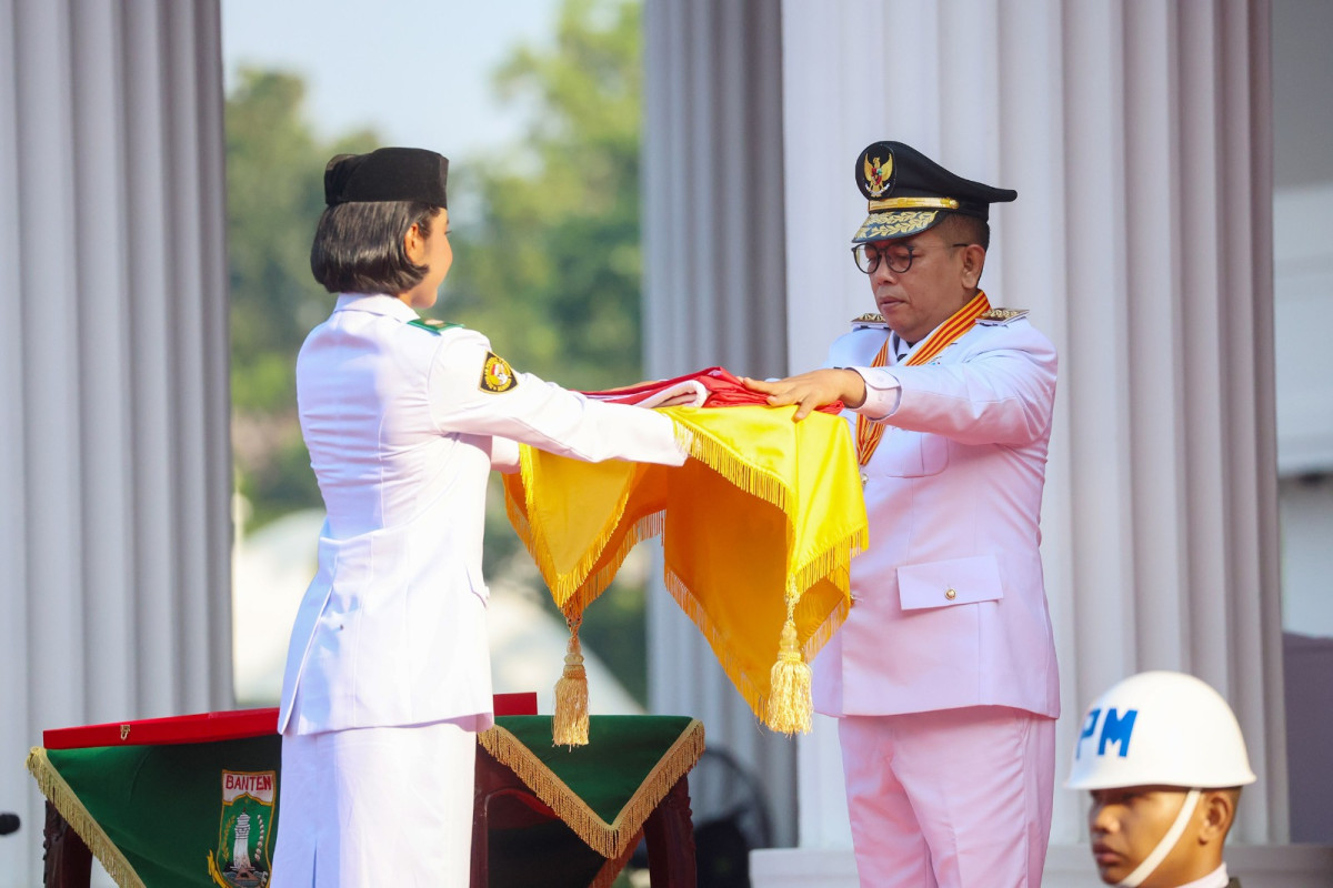 Gubernur Banten Andra Soni Pimpin Upacara Peringatan HUT Ke - 80 Kemerdekaan RI Tingkat Provinsi Banten