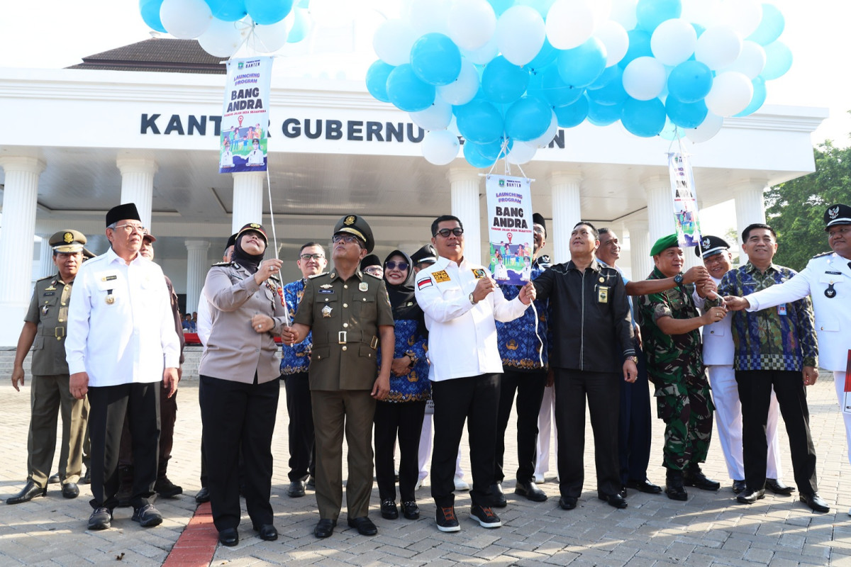 Gubernur Banten Andra Soni Luncurkan Program Bangun Jalan Desa Sejahtera