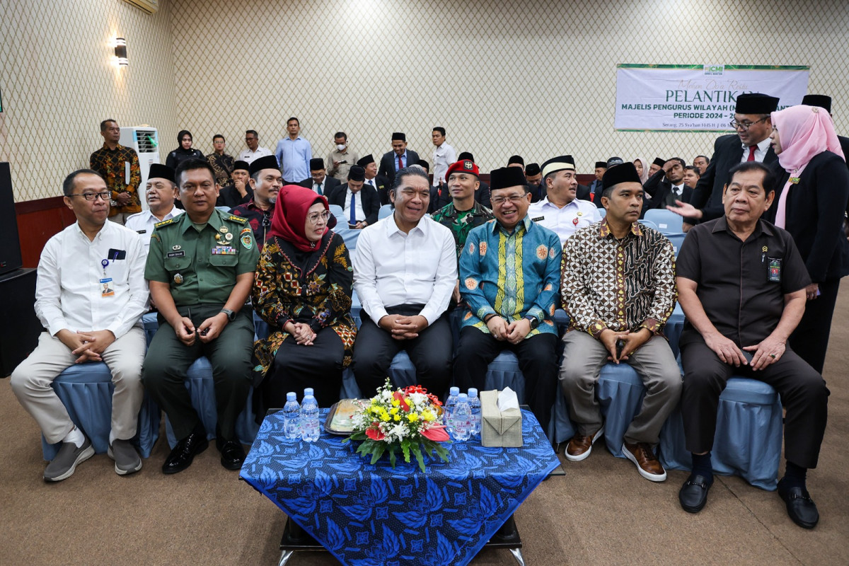 Pj Gubernur Al Muktabar Hadiri Pelantikan MPW ICMI Banten 2024-2029