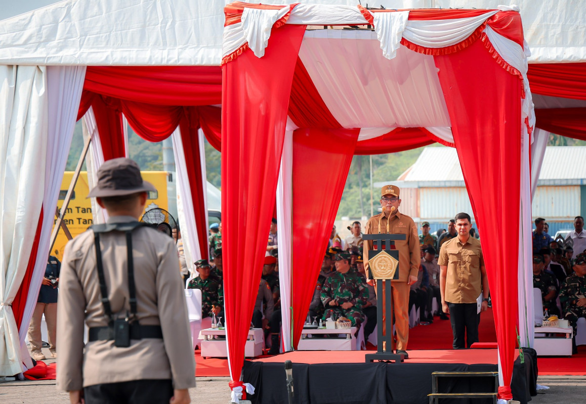 Gubernur Banten Andra Soni Pimpin Upacara Penyambutan Peserta  Latsitarda Nusantara ke-45 Provinsi Banten