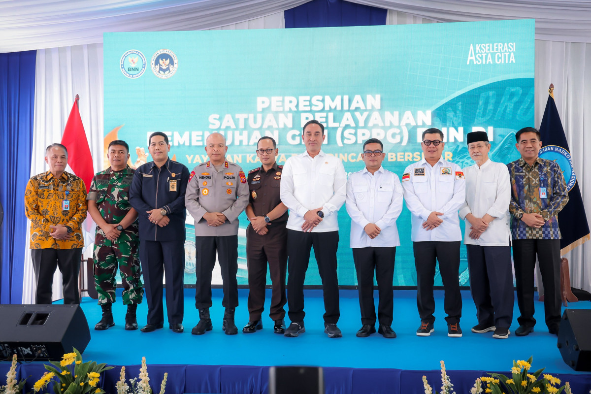 Hadiri Peresmian SPPG BNN, Gubernur Banten Andra Soni Sebut MBG Investasi Generasi Masa Depan