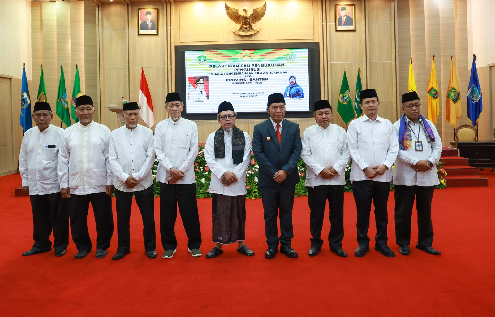 Pj Gubernur Al Muktabar Lantik Pengurus LPTQ Provinsi Banten Periode 2023 - 2028