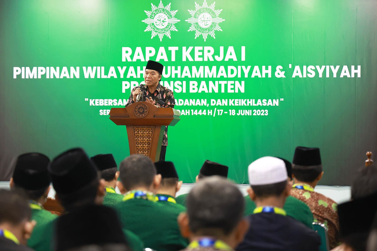 Pj Gubernur Al Muktabar Hadiri Pembukaan Raker PW Muhammadiyah Provinsi Banten